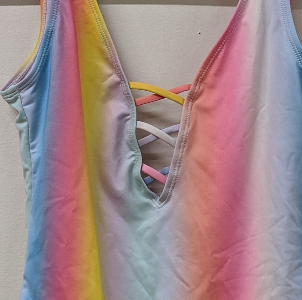 Rainbow One-Piece Swimsuit (4) - Picture 5 of 5